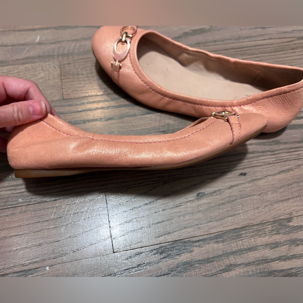 Coach ballet flats women’s shoes size 6 pale pink slip on - Picture 11 of 13